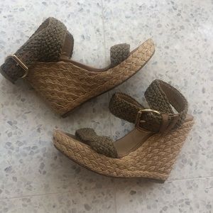Stuart Weitzman Alex Crochet Wedges